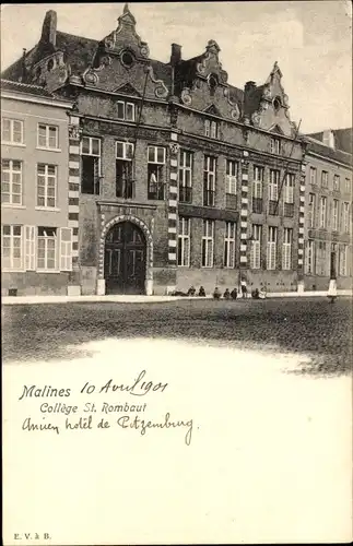 Ak Mechelen Mecheln Malines Flandern Antwerpen, College St. Rombaut