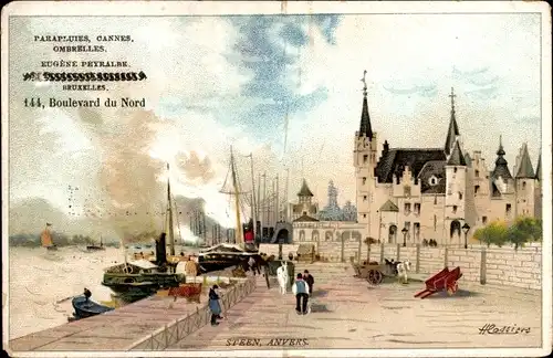 Künstler Litho Cassiers, Antwerpen Anvers Flandern, Steen