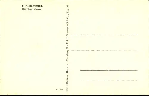 Ak Hamburg Mitte Altstadt, Kirchenstraße