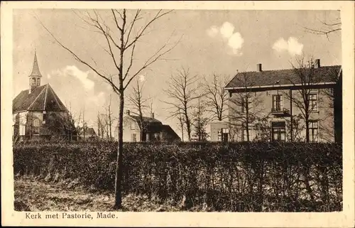 Ak Made Drimmelen Nordbrabant Niederlande, Kerk, Pastorie