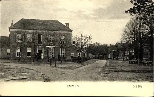 Ak Emmen Drenthe Niederlande, Straßenpartie, Häuser