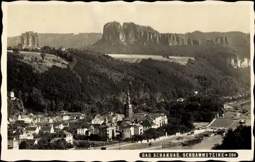 Ak Großer Winterberg Schmilka Bad Schandau Sächsische Schweiz, Ort mit Schrammsteine, Luftbild