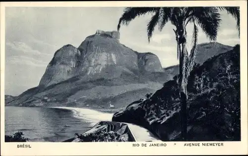 Ak Rio de Janeiro Brasilien, Avenue Niemeyer