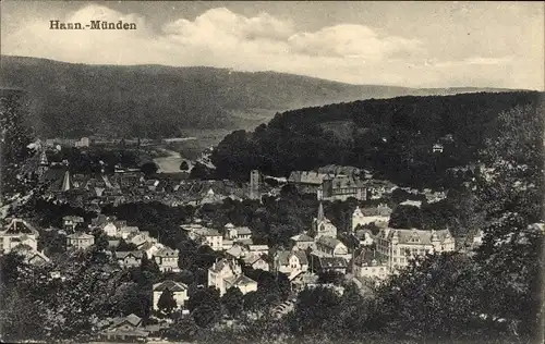 Ak Hann. Münden in Niedersachsen, Gesamtansicht