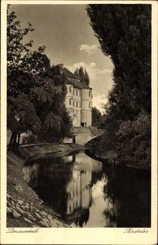 Ak Donauwörth in Schwaben Bayern, Riedertor