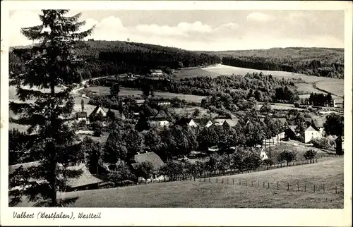 Ak Valbert Meinerzhagen im Sauerland, Ortsansicht, Westteil