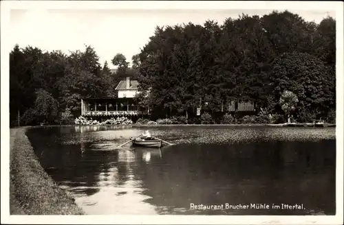 Ak Brucher Mühle Haan im Rheinland, Ittertal, Restaurant