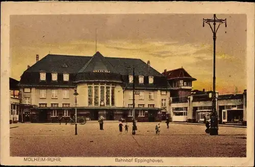 Ak Mülheim an der Ruhr, Bahnhof Eppinghoven