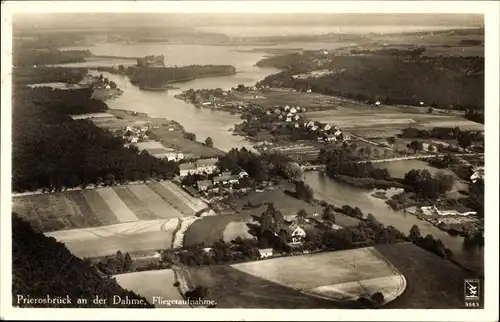 Ak Prierosbrück Dahme Senzig, Klinke Fliegeraufnahme 9563