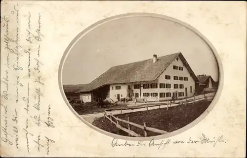 Passepartout Ak Kempten im Allgäu Schwaben, Blick zum Gasthaus