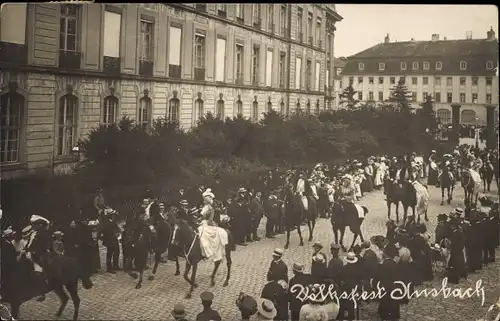 Foto Ansbach in Mittelfranken Bayern, Volksfest, Straßenumzug