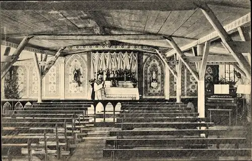 Ak Nürnberg in Mittelfranken, Blick in die Kapelle