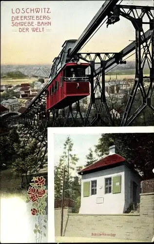 Ak Dresden Loschwitz, Bergschwebebahn