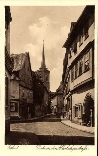 Ak Erfurt in Thüringen, Partie in der Allerheiligenstraße