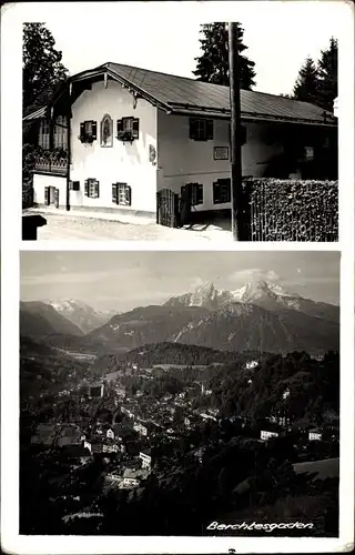 Ak Berchtesgaden in Oberbayern, Gasthof, Ort mit Umgebung