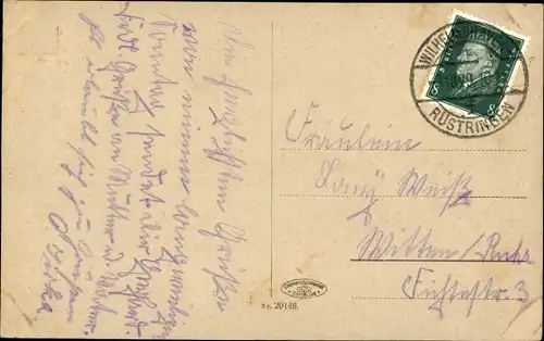 Ak Wilhelmshaven an der Nordsee, Park, Schwäne, Kirche