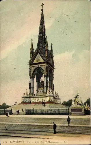 Ak London City England, Albert Memorial