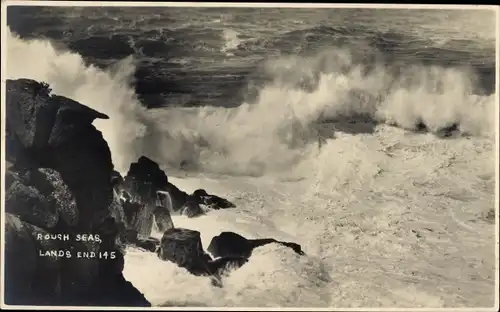 Ak Land’s End Cornwall England, Rough Seas