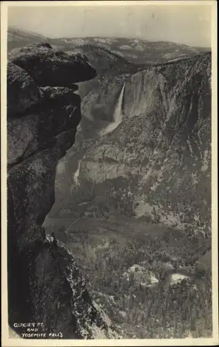 Ak Yosemite Nationalpark Kalifornien USA, Gletscher und Yosemite Falls