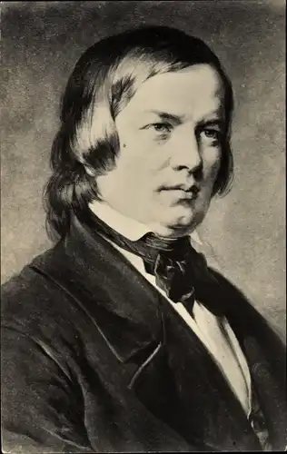 Ak Komponist Robert Schumann, Portrait