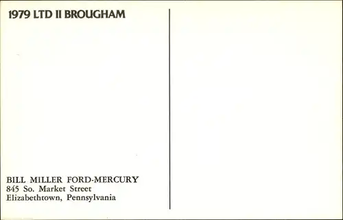 Ak Auto, Ford Mercury, Ltd II Brougham 1979