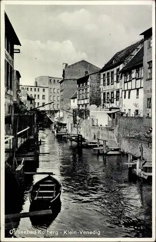 Ak Kołobrzeg Kolberg Pommern, Klein Venedig