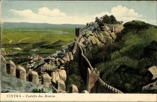 Ak Sintra Cintra Portugal, Castello dos Mouros