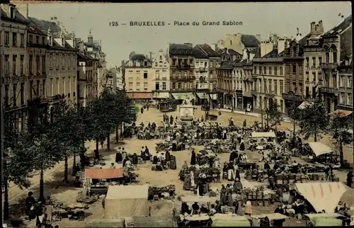 Ak Brüssel Brüssel, Place du Grand Sablon