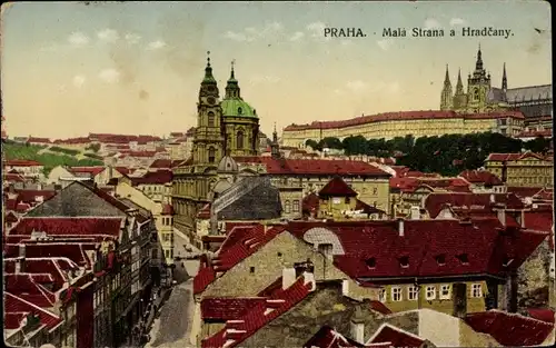 Ak Praha Prag Tschechien, Mala Strana a Hradčany