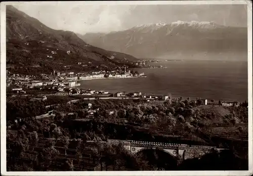 Ak Salò Lago di Garda Lombardia, Gesamtansicht