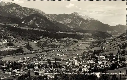 Ak Schladming Steiermark, Panorama, Blick gegen Stoderzinken