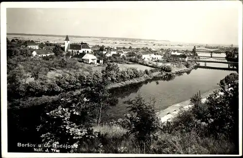 Ak České Budějovice Budweis Südböhmen, Gesamtansicht