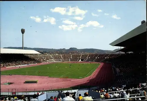 Ak Stuttgart in Baden Württemberg, Neckarstadion, Innenansicht, Fußball