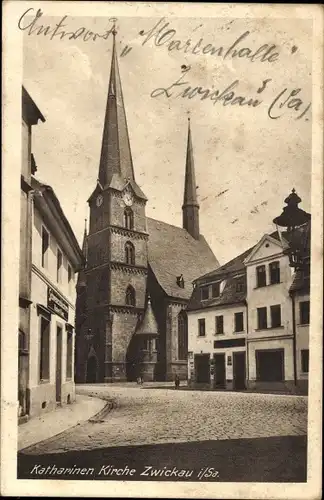 Ak Zwickau in Sachsen, Katharinen-Kirche
