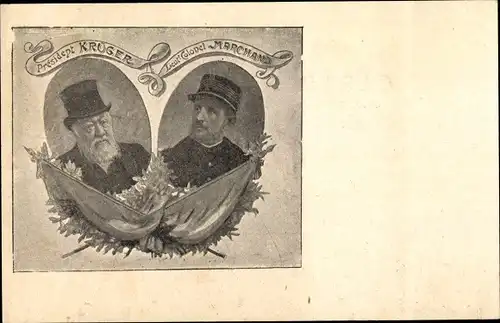 Ak Lieutenant Colonel Jean-Baptiste Marchand, Präsident von Südfrankreich Paul Kruger