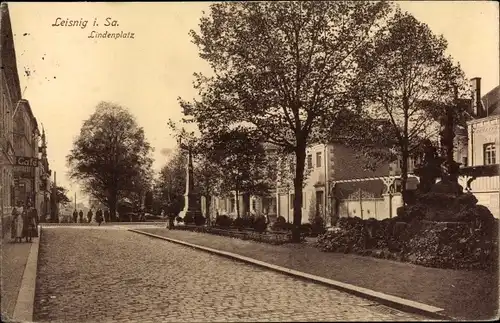 Ak Leisnig in Sachsen, Lindenplatz