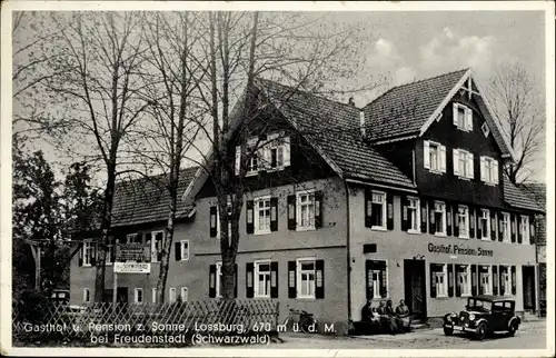 Ak Loßburg im Schwarzwald, Gasthof und Pension zur Sonne