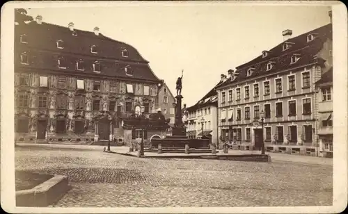 Foto Lindau in Bodensee Schwaben, Marktplatz, Brunnen