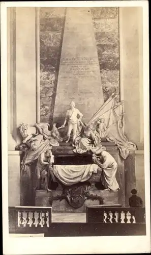 CdV Strasbourg Straßburg Elsass Bas Rhin, Denkmal des Herzogs Moritz von Sachsen, Thomaskirche