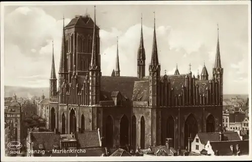Ak Gdańsk Danzig, Marienkirche