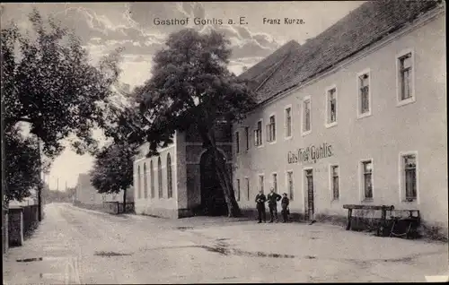 Ak Gohlis Zeithain in Sachsen, Gasthof Gohlis