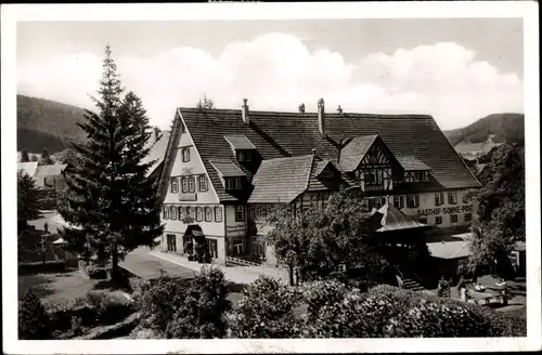 Ak Klosterreichenbach Baiersbronn im Schwarzwald, Hotel Pension Sonne-Post