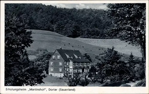 Ak Dorlar Schmallenberg im Sauerland, Blick auf das Erholungsheim Martinshof