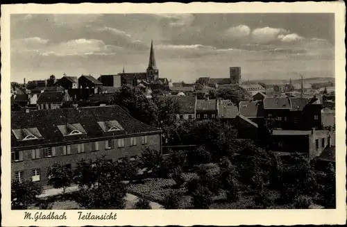 Ak Mönchengladbach am Niederrhein, Teilansicht