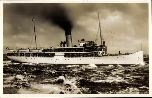 Ak Ostsee-Dampfer S.S. Odin, Braeunlich Stettin