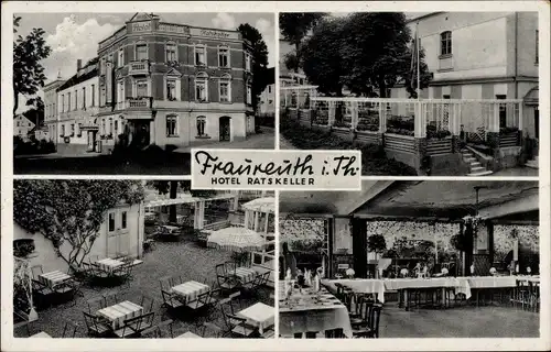 Ak Fraureuth Sachsen, Hotel Ratskeller, Innenansicht