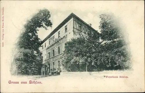 Ak Böhlen Grimma in Sachsen, Forsthaus