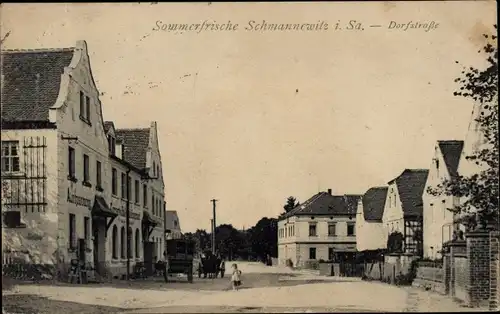 Ak Schmannewitz Dahlen in Sachsen, Dorfstraße, Geschäftshaus