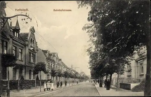 Ak Hettstedt im Südharz, Bahnhofstraße