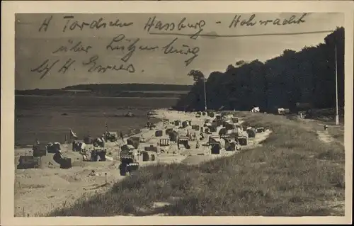 Ak Hohwacht an der Ostsee, Lütjenburgerstrand, Strandkörbe